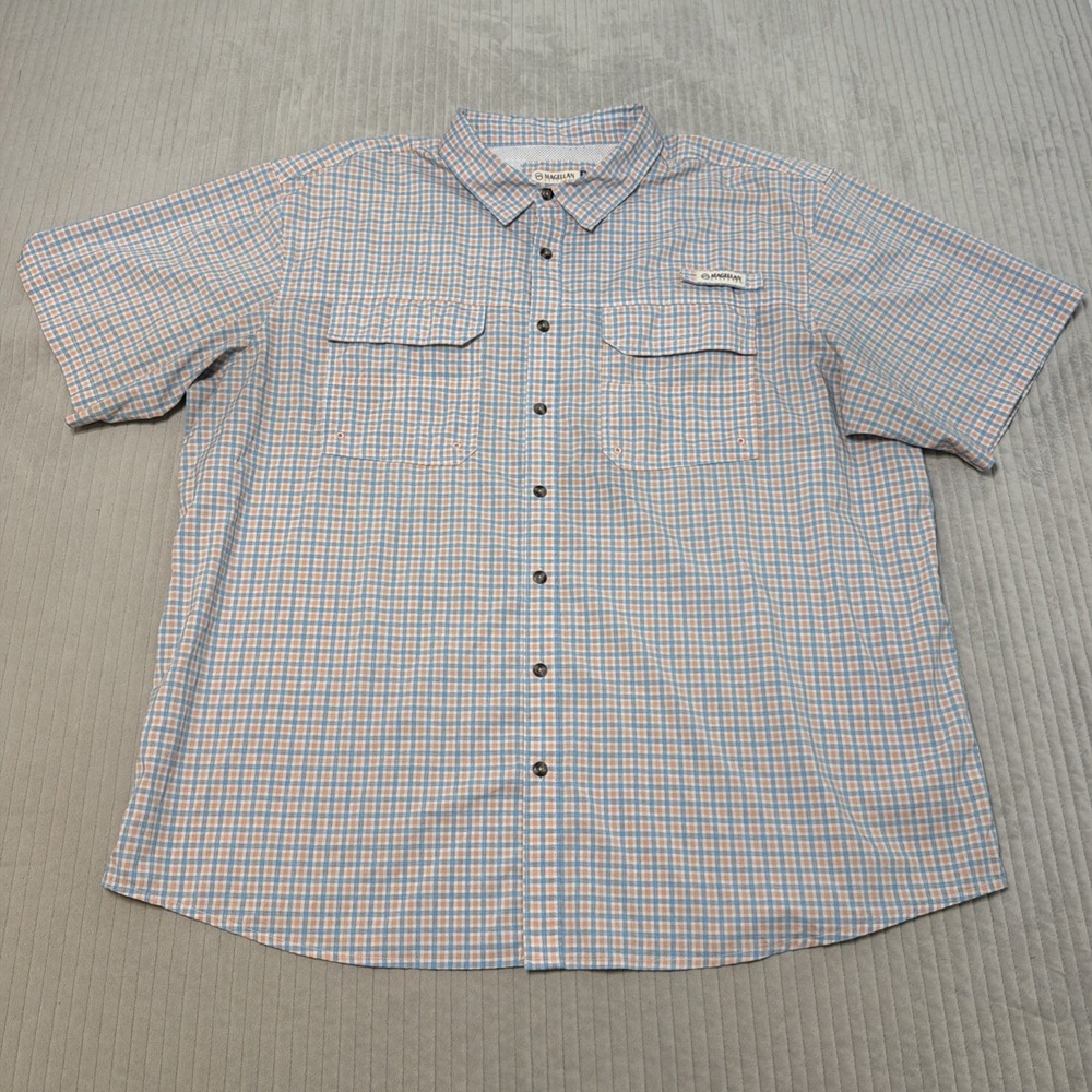 Magellan 3XL Men's Relaxed Fit Vented Moisture Wicking Fishing Shirt